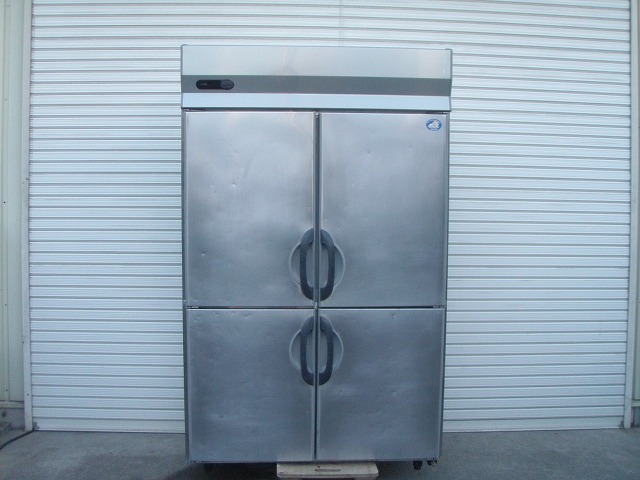 □サンヨー 4ドア冷蔵庫 SRR-F1261SA 100V│厨房家